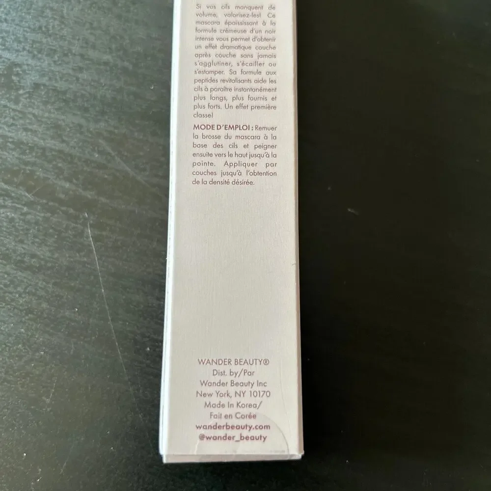 Wander Beauty Upgraded Lashes Treatment Mascara, (JET BLACK) 0.31 oz
